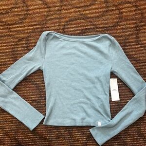BDG BOATNECK CROPPED LONG SLEEVE NWT SMALL